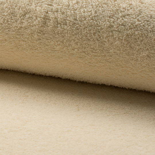 Tela de rizo de algodón o toalla color beige