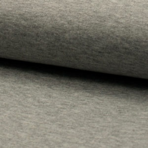 Tela de puño o canalé color gris claro
