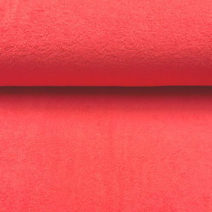 Toalla rizo de algodón color coral