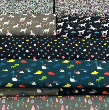 Tejido Softshell estampado collage