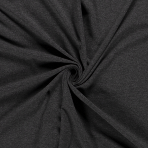 Punto de algodón o tela de camiseta tipo Jersey color gris oscuro
