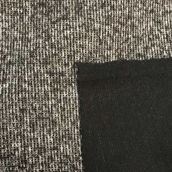 Tela de punto de jersey en color negro
