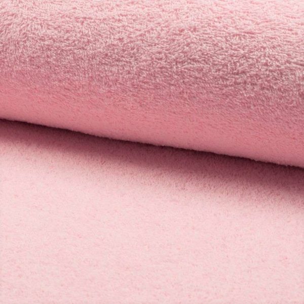 Toalla rizo de algodón rosa