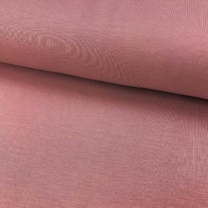 Tela de bambú con algodón tipo punto de camiseta lisa color old rose