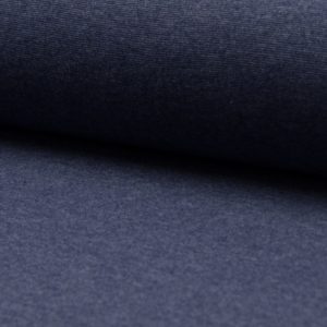 Tela de puño o canalé color azul navy jaspeado