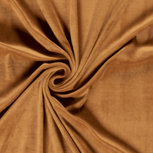 Velur o tela de terciopelo liso color camel