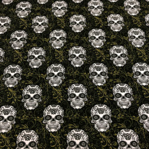 Sudadera de verano tipo French Terry certificado gots con estampado catrinas