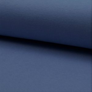 Tela de puño o canalé color índigo