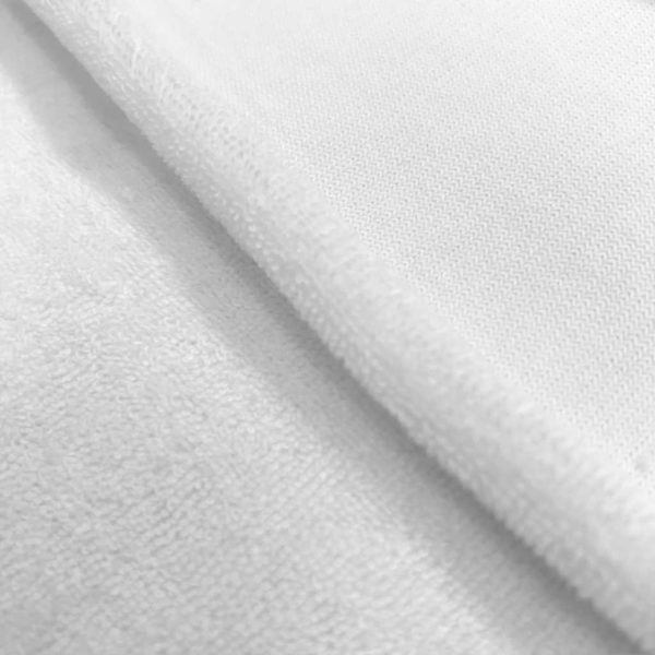 Toalla rizo de punto de algodón color blanco óptico