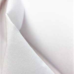 Entretela o fliselina termoadhesiva de algodón blanco