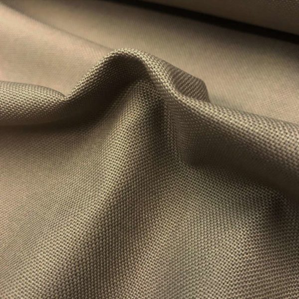 Tela de loneta de algodón 100% color taupé