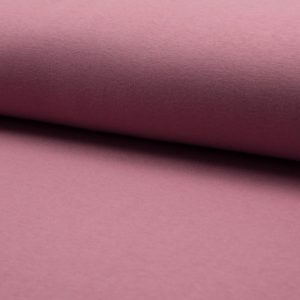 Tela de punto de sudadera de invierno de algodón liso en color rosa viejo