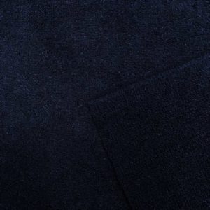 Tela de rizo de bambú o toalla color azul navy