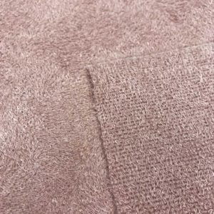 Tela de rizo de bambú o toalla color dusty rose