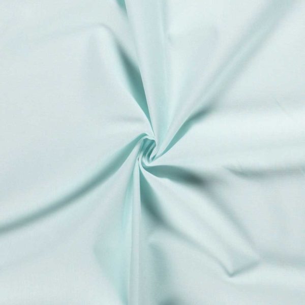 Tela de popelín 100% algodón para creatividades de patchwork en color liso mint