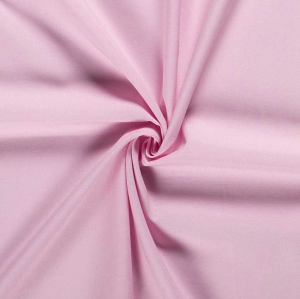 Tela de popelín 100% algodón para creatividades de patchwork en color liso rosa