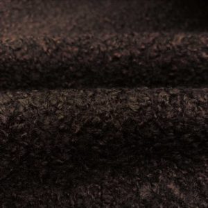 Tela de abrigo de bucle (baguilla) corta ideal para confecciones de invierno en color marrón