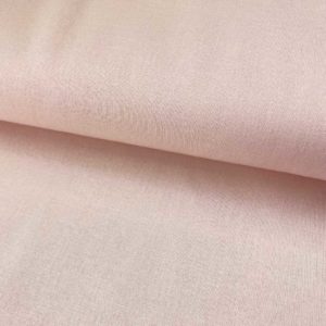 Algodón popelín liso de algodón ORGÁNICO para creatividades de patchwork color rosa palo