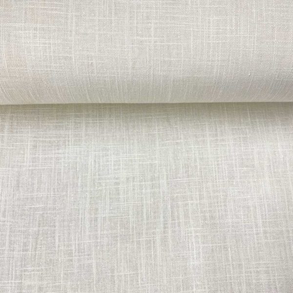 Lino natural, tela de hilo fresca color crudo