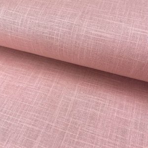 Lino natural, tela de hilo fresca color rosa palo