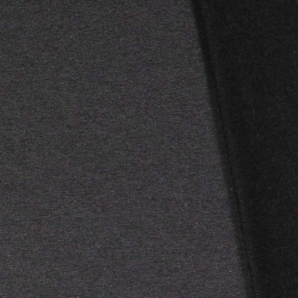 Punto de sudadera de entretiempo tipo french terry suave gris osucro