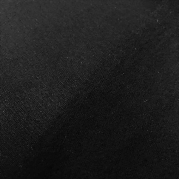 Punto de sudadera de entretiempo tipo french terry suave lisa negro