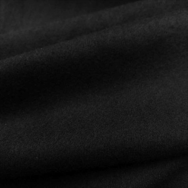 Punto de sudadera de entretiempo tipo french terry suave lisa negro