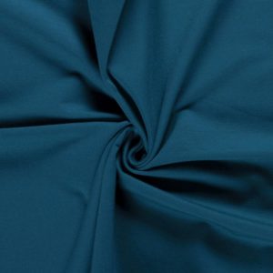 Punto de sudadera de entretiempo tipo french terry suave lisa petrol