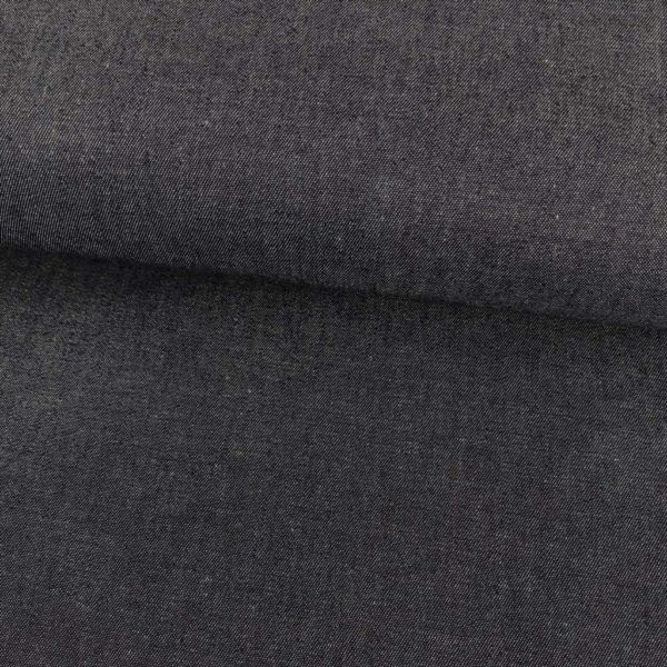 Tela de tejano de verano en algodón en color azul oscuro