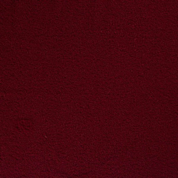 Tela de abrigo de bucle (baguilla) corta ideal para confecciones de invierno en color burdeos