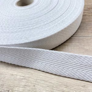 Cinta de algodón 100% de 3 cm de ancho con dibujo de espiga
