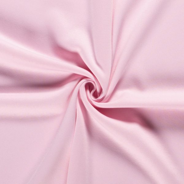 Tela de punto de sudadera de invierno de algodón liso en color rosa