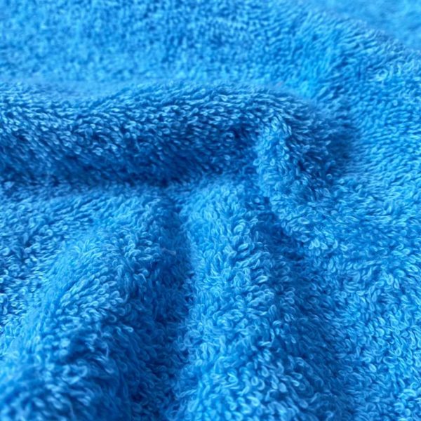 Toalla rizo de algodón color azul