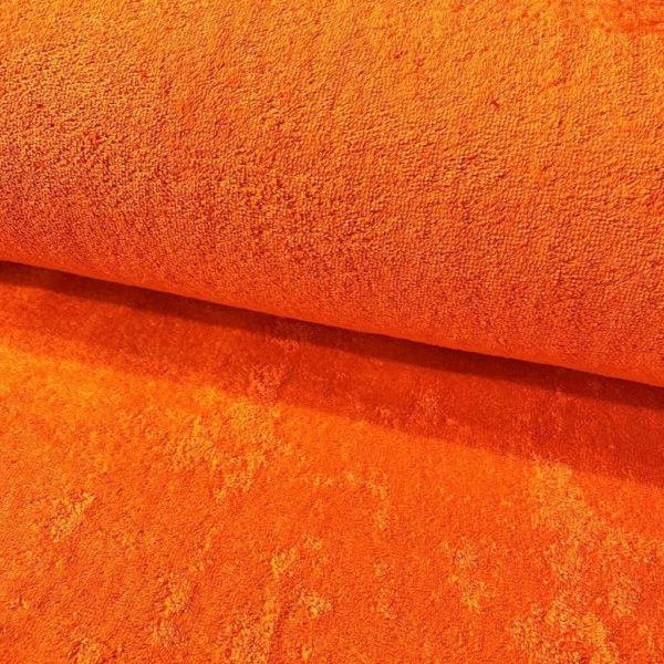 Toalla rizo de algodón color naranja