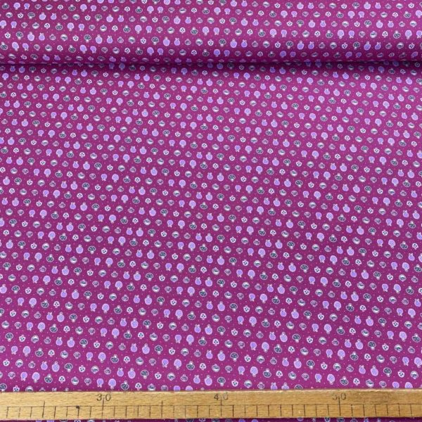 Algodón popelín de algodón 100% para creatividades de patchwork con estampado de setas y manzanas