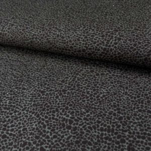 Algodón popelín de algodón 100% para creatividades de patchwork con estampado de piel de reptiliano en tonos negros y grises