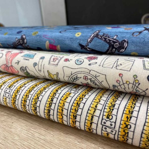 Algodón popelín de algodón 100% para creatividades de patchwork con estampado de costura