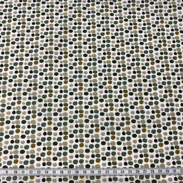 Algodón popelín de algodón 100% para creatividades de patchwork con estampado con estampado de piedras de colores