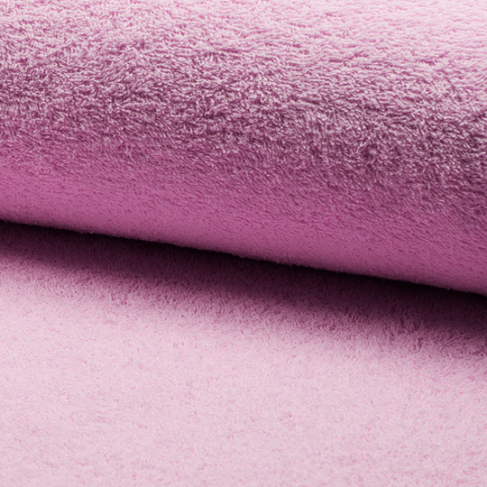 Toalla de rizo de algodón ideal para confecciones del hogar en color lila claro