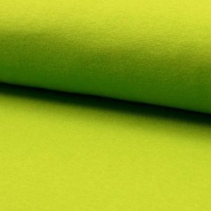 Tela de puño o canalé color verde lima