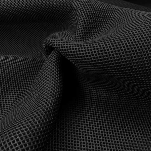 La malla 3D es un tejido transpirables, que no retiene el agua y es de secado rápido. Color gris oscuro.