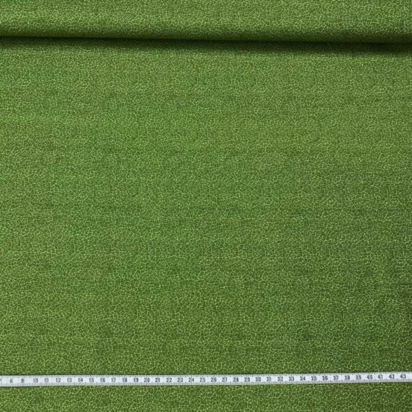 Algodón popelín de algodón 100% para creatividades de patchwork con estampado de ala de insecto verde