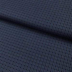 Algodón popelín de algodón 100% para creatividades de patchwork con estampado de mosaico en tonos azules