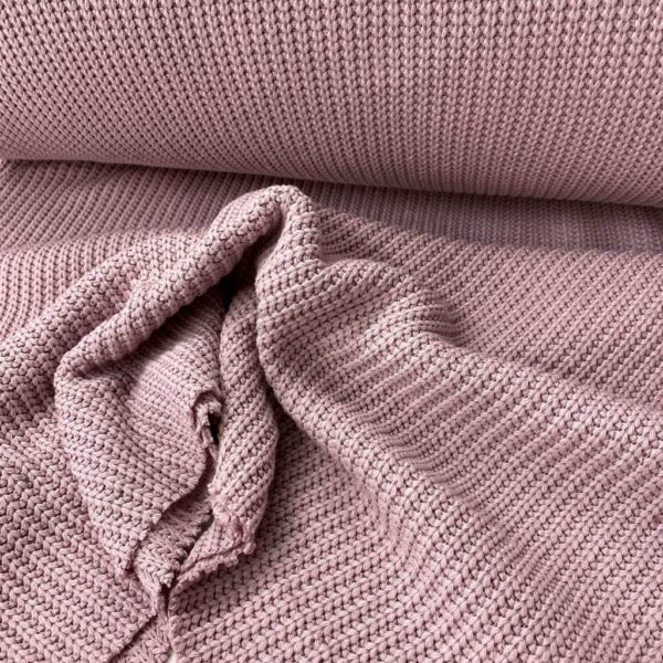 Punto de tricot rosa palo. Suave y agradable.