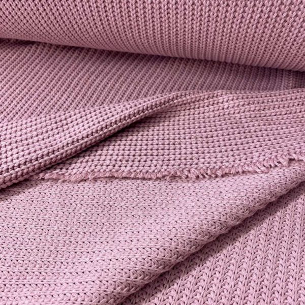Punto de tricot rosa palo. Suave y agradable.