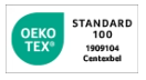 Certificado Oeko-Tex Standard 100. Este certificado nos asegura que los tejidos han pasado controles de calidad y no tienen componentes nocivos para nuestra piel.