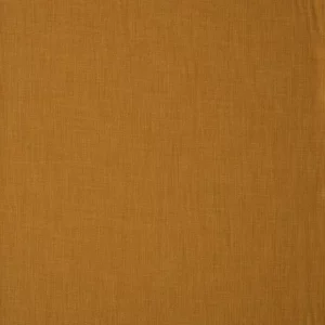 Loneta de poliéster aspecto lino color ocre. Tejido muy versátil para confecciones del hogar.