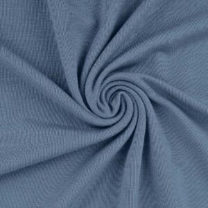 Tela de vestir de viscosa elástica. Cómoda, fina y fresca. Ideal para confecciones de primavera verano. Color azul