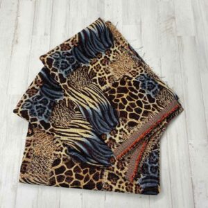 Tela de tapicería gobelino estampado de patchwork de diferentes tipos de animal print