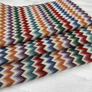 Tela de tapicería gobelino estampado con zig-zag